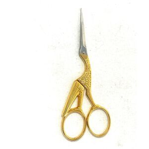 Vintage Victorinox Golden Crane Stork Bird Scissors Gold Sewing Embroidery 4-1/2